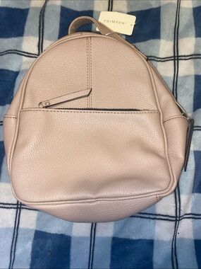 Primark Light Cream/Tan Pebbled Mini Backpack